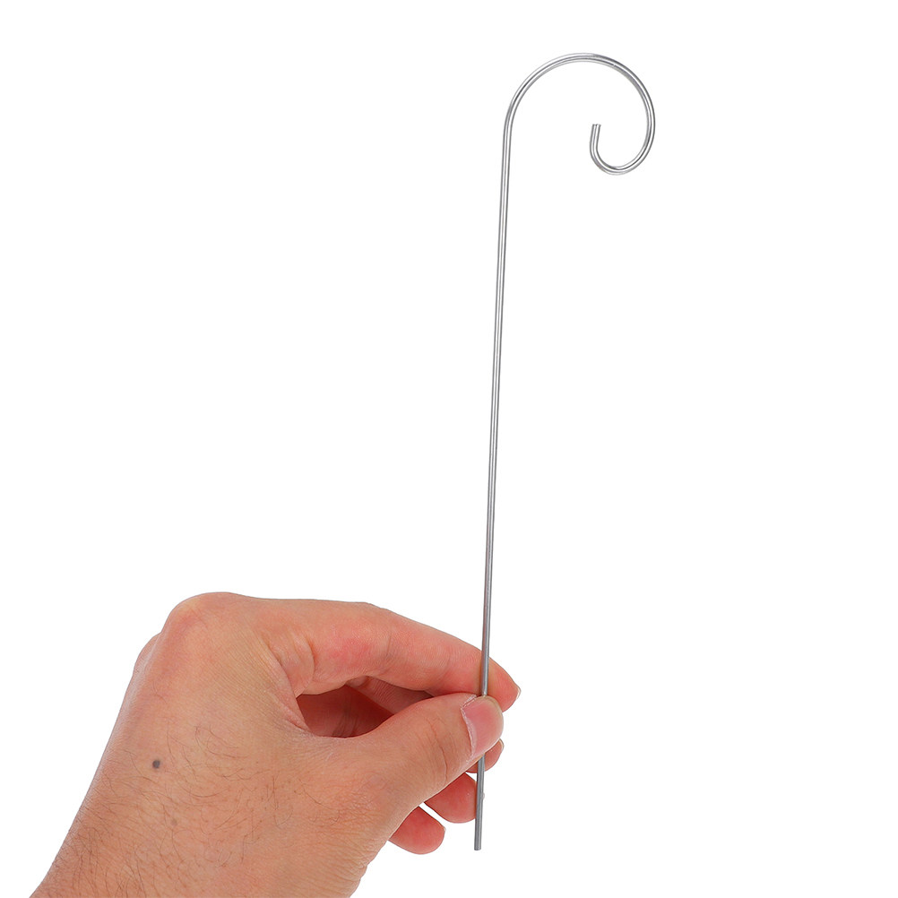 Outdoor Furniture Metal - 10Pcs Versatile Metal Shepherd Hook Garden