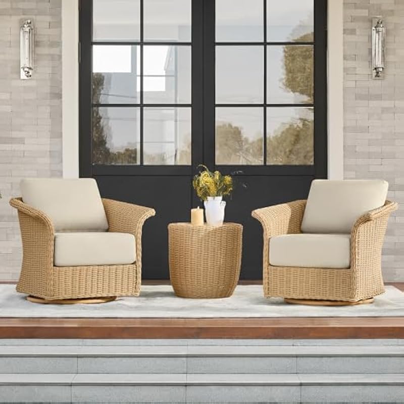 3-Piece Outdoor Bistro Set Fea - Outdoor Furniture Metal Chairs 评论和价格