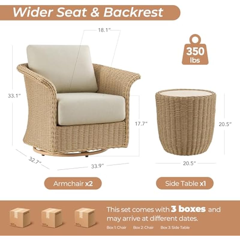3-Piece Outdoor Bistro Set Fea - Outdoor Furniture Metal Chairs 评论和价格