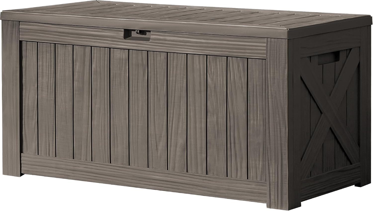 120 Gallon Large Deck Box Outd - Outdoor Furniture Wood 评论和价格
