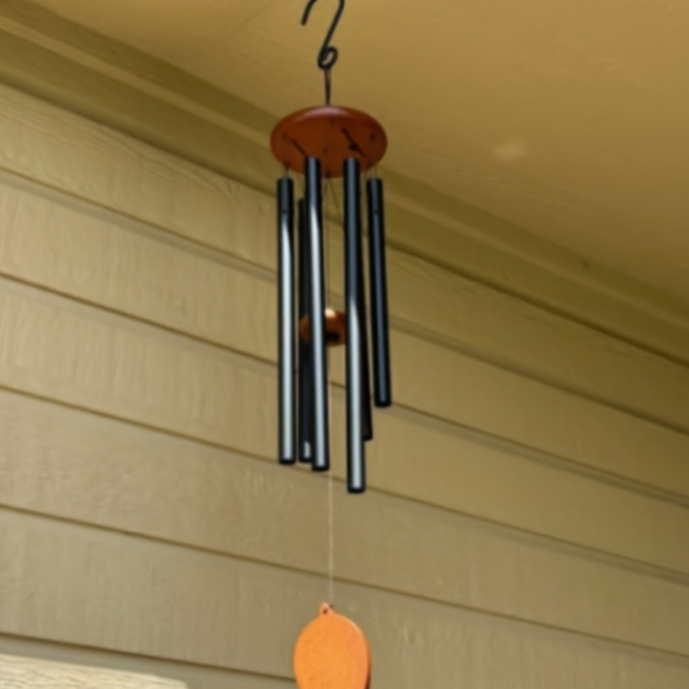 26 Inch Retro Black Wind Chime - Outdoor Furniture Diy 评论和价格